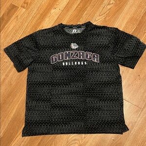 Russell Athletic Black and Gray Short Sleeve Tee